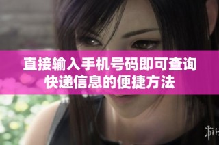 直接输入手机号码即可查询快递信息的便捷方法