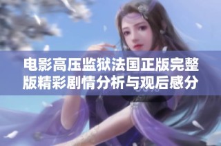 电影高压监狱法国正版完整版精彩剧情分析与观后感分享