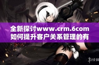 全新探讨www.crm.6com如何提升客户关系管理的有效性与策略
