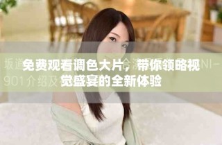 免费观看调色大片，带你领略视觉盛宴的全新体验
