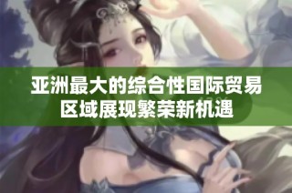亚洲最大的综合性国际贸易区域展现繁荣新机遇