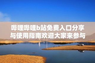 哔哩哔哩b站免费入口分享与使用指南欢迎大家来参与