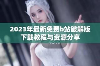 2023年最新免费b站破解版下载教程与资源分享