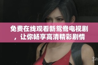 免费在线观看新鸳鸯电视剧，让你畅享高清精彩剧情