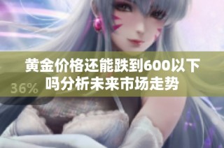 黄金价格还能跌到600以下吗分析未来市场走势