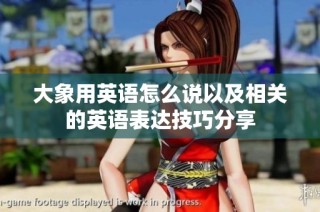 大象用英语怎么说以及相关的英语表达技巧分享
