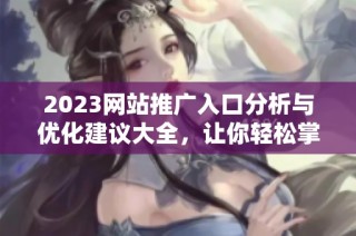 2023网站推广入口分析与优化建议大全，让你轻松掌握流量增长技巧