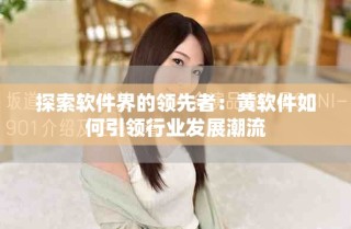 探索软件界的领先者：黄软件如何引领行业发展潮流