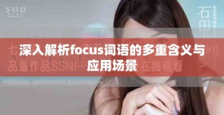 深入解析focus词语的多重含义与应用场景
