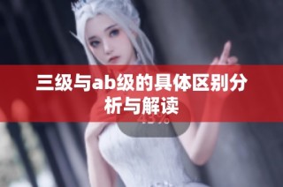 三级与ab级的具体区别分析与解读