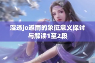湿透jo避雨的象征意义探讨与解读1至2段