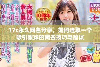 17c永久网名分享，如何选取一个吸引眼球的网名技巧与建议