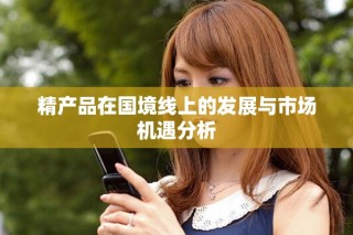 精产品在国境线上的发展与市场机遇分析
