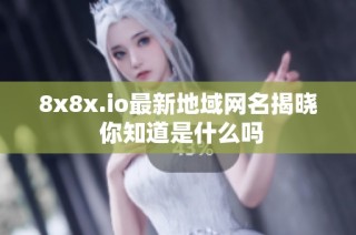 8x8x.io最新地域网名揭晓 你知道是什么吗