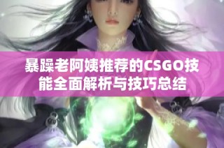 暴躁老阿姨推荐的CSGO技能全面解析与技巧总结