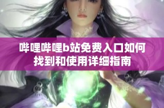 哔哩哔哩b站免费入口如何找到和使用详细指南