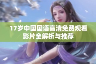 17岁中国国语高清免费观看影片全解析与推荐