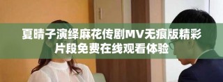 夏晴子演绎麻花传剧MV无痕版精彩片段免费在线观看体验