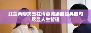 红莲两瓣夹玉柱诗意缱绻最经典四句尽显人生哲理