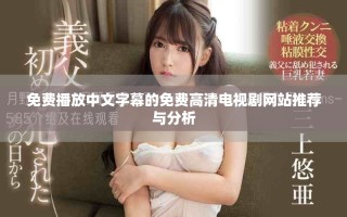 免费播放中文字幕的免费高清电视剧网站推荐与分析