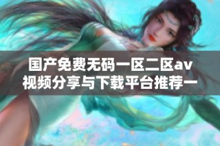 国产免费无码一区二区av视频分享与下载平台推荐一览