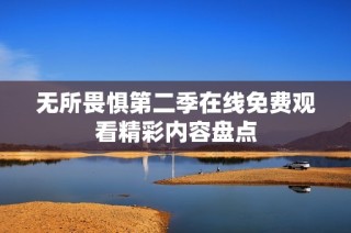 无所畏惧第二季在线免费观看精彩内容盘点