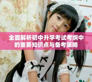 全面解析初中升学考试考纲中的重要知识点与备考策略
