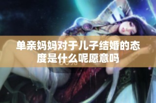 单亲妈妈对于儿子结婚的态度是什么呢愿意吗