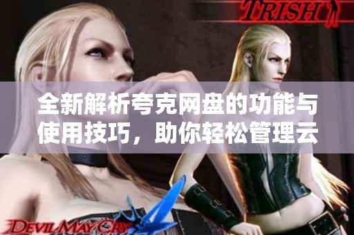 全新解析夸克网盘的功能与使用技巧，助你轻松管理云端存储