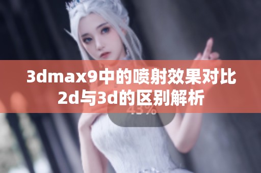 3dmax9中的喷射效果对比2d与3d的区别解析