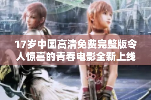 17岁中国高清免费完整版令人惊喜的青春电影全新上线