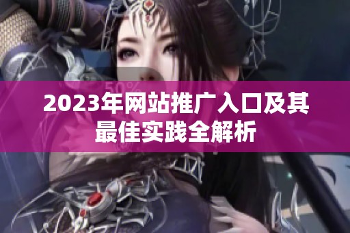 2023年网站推广入口及其最佳实践全解析