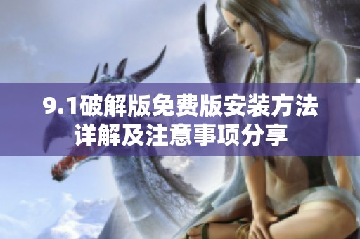 9.1破解版免费版安装方法详解及注意事项分享