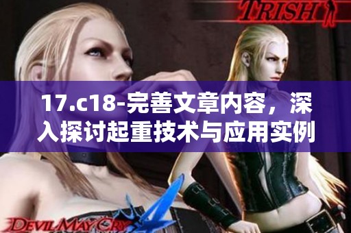 17.c18-完善文章内容，深入探讨起重技术与应用实例分析