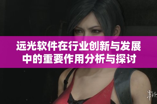 远光软件在行业创新与发展中的重要作用分析与探讨