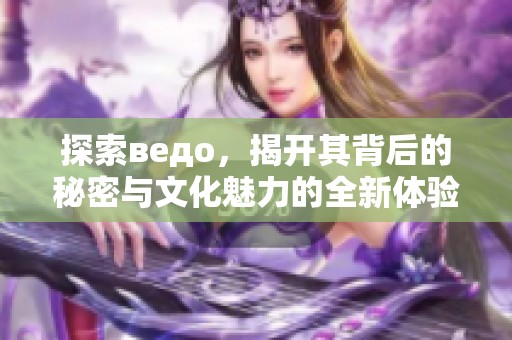 探索ведо，揭开其背后的秘密与文化魅力的全新体验