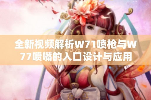 全新视频解析W71喷枪与W77喷嘴的入口设计与应用