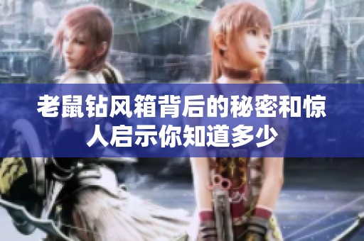 老鼠钻风箱背后的秘密和惊人启示你知道多少