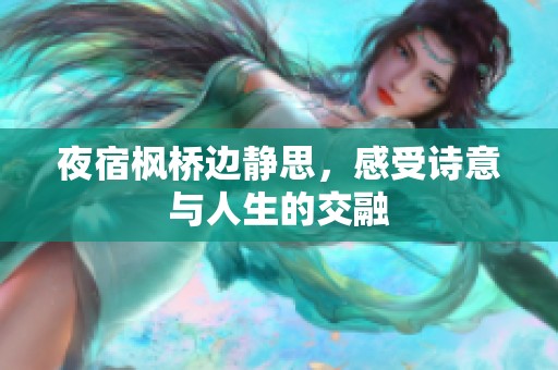夜宿枫桥边静思，感受诗意与人生的交融
