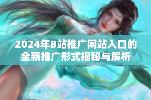 2024年B站推广网站入口的全新推广形式揭秘与解析