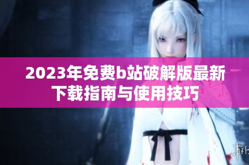 2023年免费b站破解版最新下载指南与使用技巧