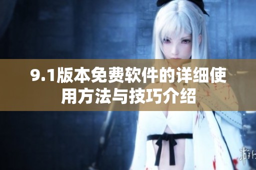 9.1版本免费软件的详细使用方法与技巧介绍