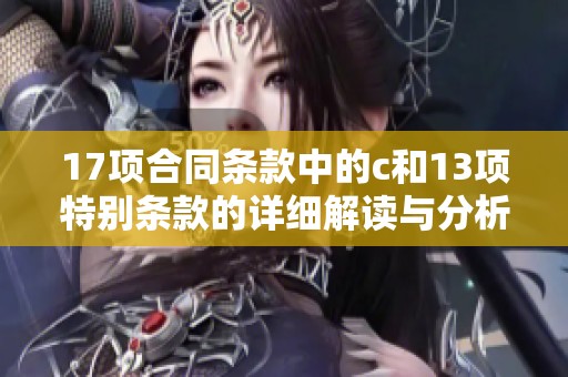 17项合同条款中的c和13项特别条款的详细解读与分析