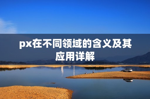 px在不同领域的含义及其应用详解