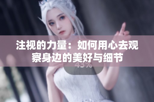 注视的力量：如何用心去观察身边的美好与细节