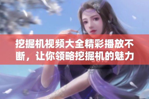 挖掘机视频大全精彩播放不断，让你领略挖掘机的魅力
