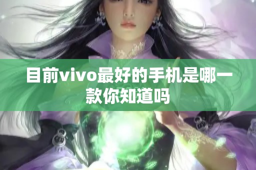 目前vivo最好的手机是哪一款你知道吗