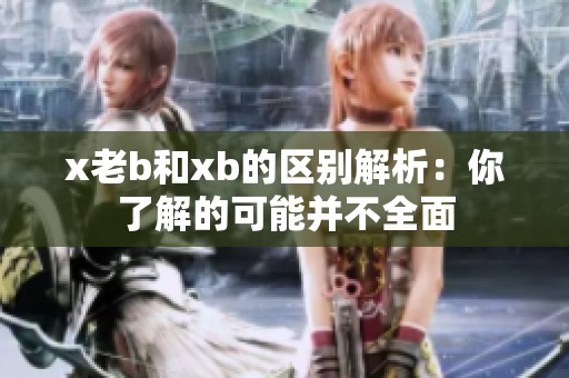 x老b和xb的区别解析：你了解的可能并不全面