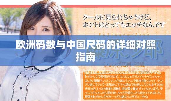 欧洲码数与中国尺码的详细对照指南