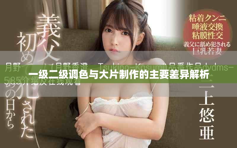 一级二级调色与大片制作的主要差异解析